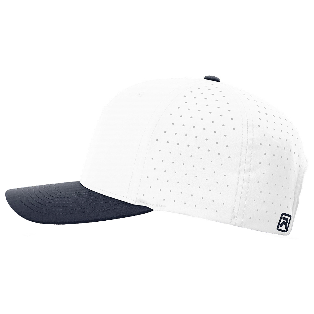 Richardson 632 Laser Perf R-Flex Snapback Cap - White/White/Navy