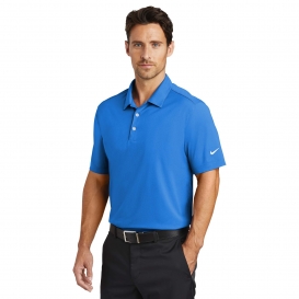 Nike 637167 Dri-FIT Vertical Mesh Polo - Brisk Blue