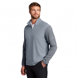 Nike 746102 Dri-FIT Fabric Mix 1/2-Zip Cover-Up - Cool Grey/Dark Grey