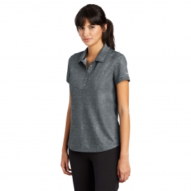 Nike 838961 Ladies Dri-FIT Crosshatch Polo - Cool Grey/Anthracite