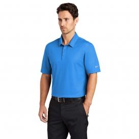 Nike 838964 Dri-FIT Embossed Tri-Blade Polo - Brisk Blue