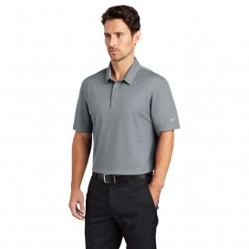 Nike 838964 Dri-FIT Embossed Tri-Blade Polo -Cool Grey