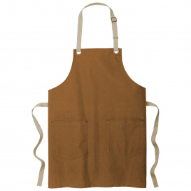 Port Authority A815 Canvas Full Length Two-Pocket Apron - Duck Brown/Stone