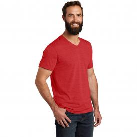 Allmade AL2014 Unisex Tri-Blend V-Neck Tee - Rise Up Red