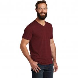 Allmade AL2014 Unisex Tri-Blend V-Neck Tee - Vino Red