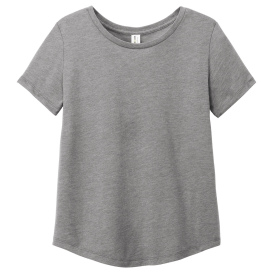 Allmade AL2015 Women's Relaxed Tri-Blend Scoop Neck Tee - Aluminum Grey