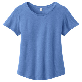 Allmade AL2015 Women\'s Relaxed Tri-Blend Scoop Neck Tee - Azure Blue