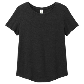 Allmade AL2015 Women's Relaxed Tri-Blend Scoop Neck Tee - Space Black