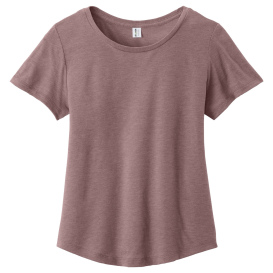Allmade AL2015 Women\'s Relaxed Tri-Blend Scoop Neck Tee - Vintage Rose