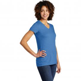 Allmade AL2018 Women\'s Tri-Blend V-Neck Tee - Azure Blue