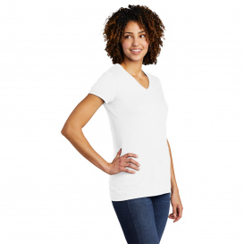 Allmade AL2018 Women's Tri-Blend V-Neck Tee - Bright White