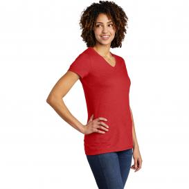 Allmade AL2018 Women's Tri-Blend V-Neck Tee - Rise Up Red