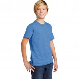 Allmade AL207 Youth Tri-Blend Tee - Azure Blue