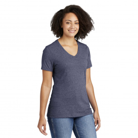 Allmade AL2303 Women's Recycled Blend V-Neck Tee - Salvaged Navy Heather