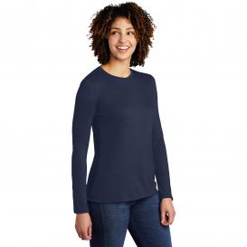 Allmade AL6008 Women\'s Tri-Blend Long Sleeve Tee - Rebel Blue