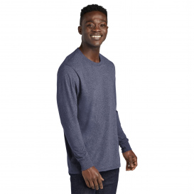 Allmade AL6204 Unisex Long Sleeve Recycled Blend Tee - Salvaged Navy Heather