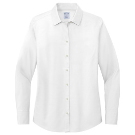 Brooks Brothers BB18001 Women\'s Wrinkle-Free Stretch Pinpoint Shirt - White