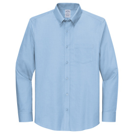 Brooks Brothers BB18002 Wrinkle-Free Stretch Nailhead Shirt - Newport Blue