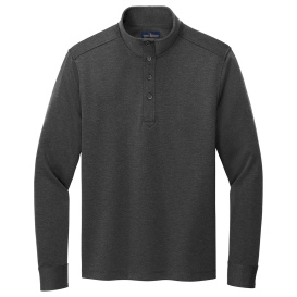 Brooks Brothers BB18202 Mid-Layer Stretch 1/2-Button - Windsor Grey Heather