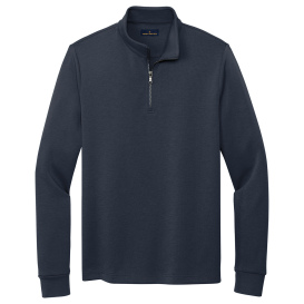 Brooks Brothers BB18206 Double-Knit 1/4 Zip - Night Navy