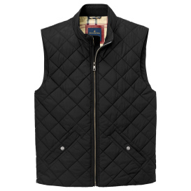 Brooks Brothers BB18602 Quilted Vest - Deep Black