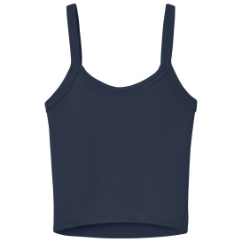 Bella + Canvas BC1012 Women\'s Micro Rib Spaghetti Strap Tank - Solid Navy Blend