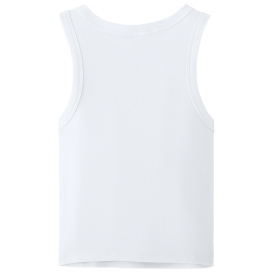 Bella + Canvas BC1019 Women\'s Micro Rib Racer Tank - Solid White Blend