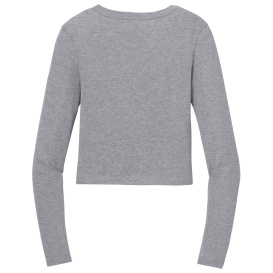 Bella + Canvas BC1501 Women\'s Micro Rib Long Sleeve Baby Tee - Athletic Heather