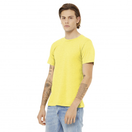 Bella + Canvas BC3001CVC Unisex Heather CVC Short Sleeve Tee - Heather Yellow