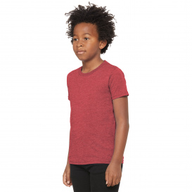 Bella + Canvas BC3001CVC Youth Heather CVC Tee - Heather Red