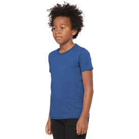 Bella + Canvas BC3001CVC Youth Heather CVC Tee - Heather True Royal ...