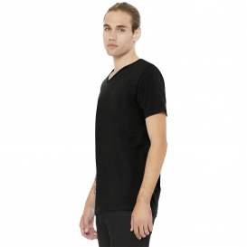 Bella + Canvas BC3005CVC Unisex Heather CVC V-Neck Tee - Black Heather