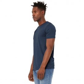 Bella + Canvas 3301 Unisex Sueded Tee - Heather Navy