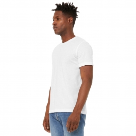 Bella + Canvas 3301 Unisex Sueded Tee - Solid White Blend