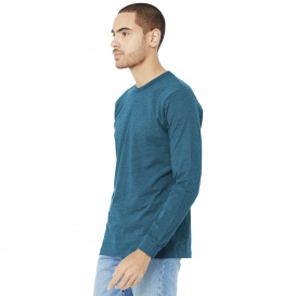 Bella + Canvas BC3501CVC Unisex Heather CVC Long Sleeve Tee - Heather Deep Teal