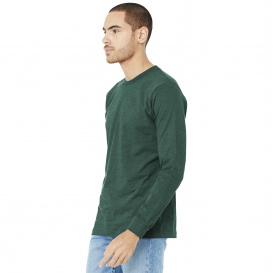 Bella + Canvas BC3501CVC Unisex Heather CVC Long Sleeve Tee - Heather Forest