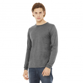 Bella + Canvas BC3513 Unisex Triblend Long Sleeve Tee - Grey Triblend