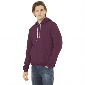 Bella + Canvas BC3719 Unisex Sponge Fleece Pullover Hoodie - Maroon