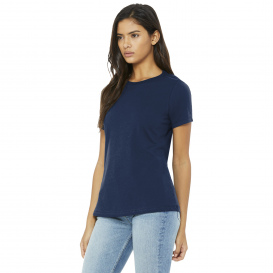 Bella + Canvas BC6400 Women\'s Relaxed Jersey Short Sleeve Tee - Navy