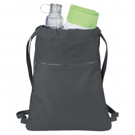 Port Authority BG621 Beach Wash Cinch Pack - Coal