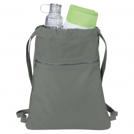 Port Authority BG621 Beach Wash Cinch Pack - Pewter