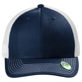 Port Authority C112ECO Snapback Trucker Cap - True Navy/White