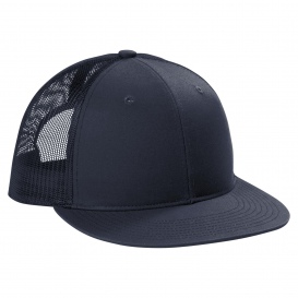 Port Authority C117 Snapback Flat Bill Trucker Cap - Rich Navy