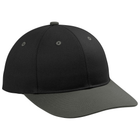 Port Authority C118 Snapback Cap - Black/Grey Steel