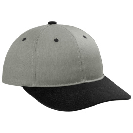 Port Authority C118 Snapback Cap - Heather Grey/Black