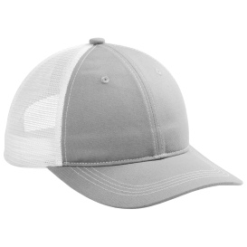 Port Authority C119 Unstructured Snapback Trucker Cap - Gusty Grey/White