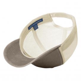 Port Authority C943 Beach Wash Mesh Back Cap - Taupe/Stone