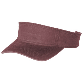 Port Authority C944 Beach Wash Visor - Red Rock