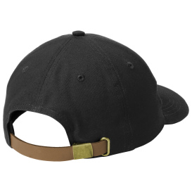Port Authority C963 Leather Strap Cap - Black