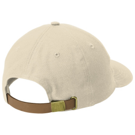 Port Authority C963 Leather Strap Cap - Khaki